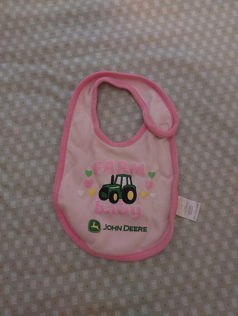 John Deere Farm Baby bib